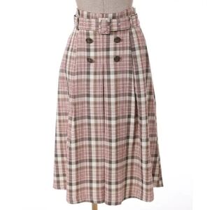 Axes Femme Plaid Trench Skirt